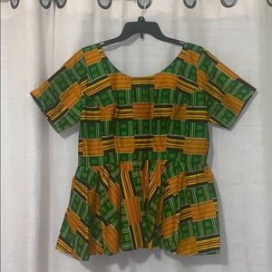 African print top